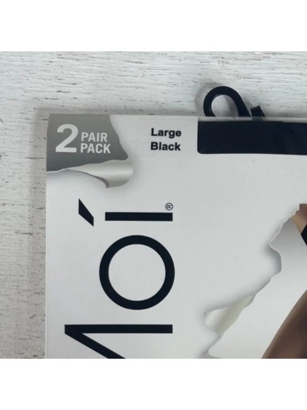 MeMoi Satin Sheer Control Top Pantyhose 2-Pack Large Black 18 Denier New
